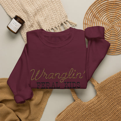 Women's Wranglin' Feral Kids Crew neck