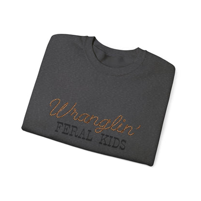 Women's Wranglin' Feral Kids Crew neck