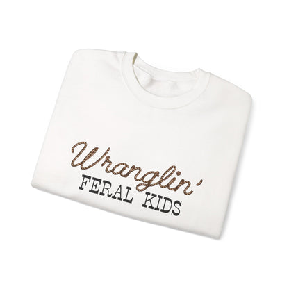 Women's Wranglin' Feral Kids Crew neck