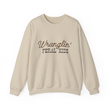 Women's Wranglin' Feral Kids Crew neck
