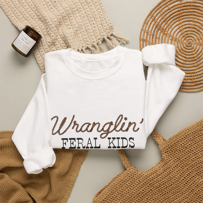 Women's Wranglin' Feral Kids Crew neck