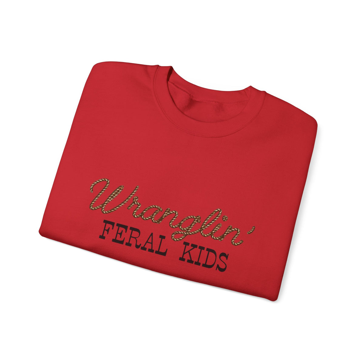 Women's Wranglin' Feral Kids Crew neck