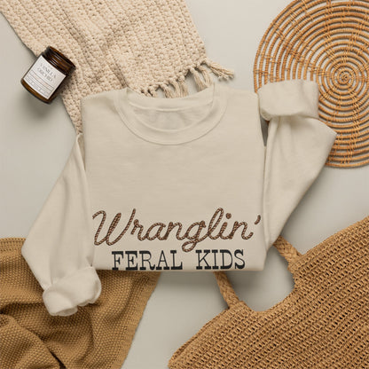Women's Wranglin' Feral Kids Crew neck