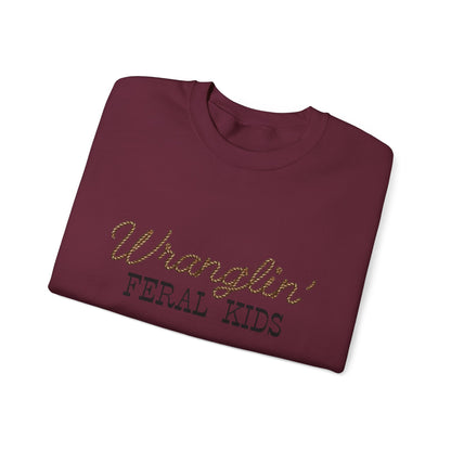 Women's Wranglin' Feral Kids Crew neck