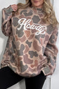 Howdy Camo Western Pullover Sweatshirt