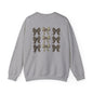 Women Camo Bow Crew neck