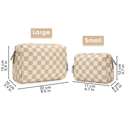 Narwey Makeup Bag Travel Toiletry Bag, Cosmetic Bag for Women Girls