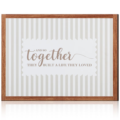 Together They Built a Life They Loved Rustic Wood Sign, Classic