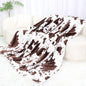 Cow Print Blanket for Couch Bed, Fuzzy Fleece Soft Blankets and Throws, Brown White Western Home Decor, All Season Cozy Birthday Gifts for Cow Lovers Women Men Girls Boys, 50x60 Inches