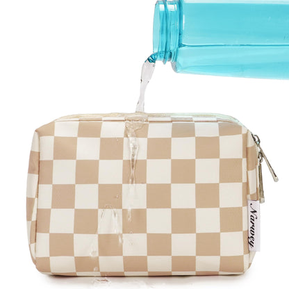 Narwey Makeup Bag Travel Toiletry Bag, Cosmetic Bag for Women Girls