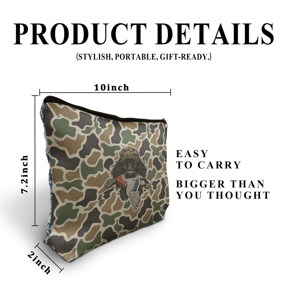 Mallard Duck Camo Makeup Bag