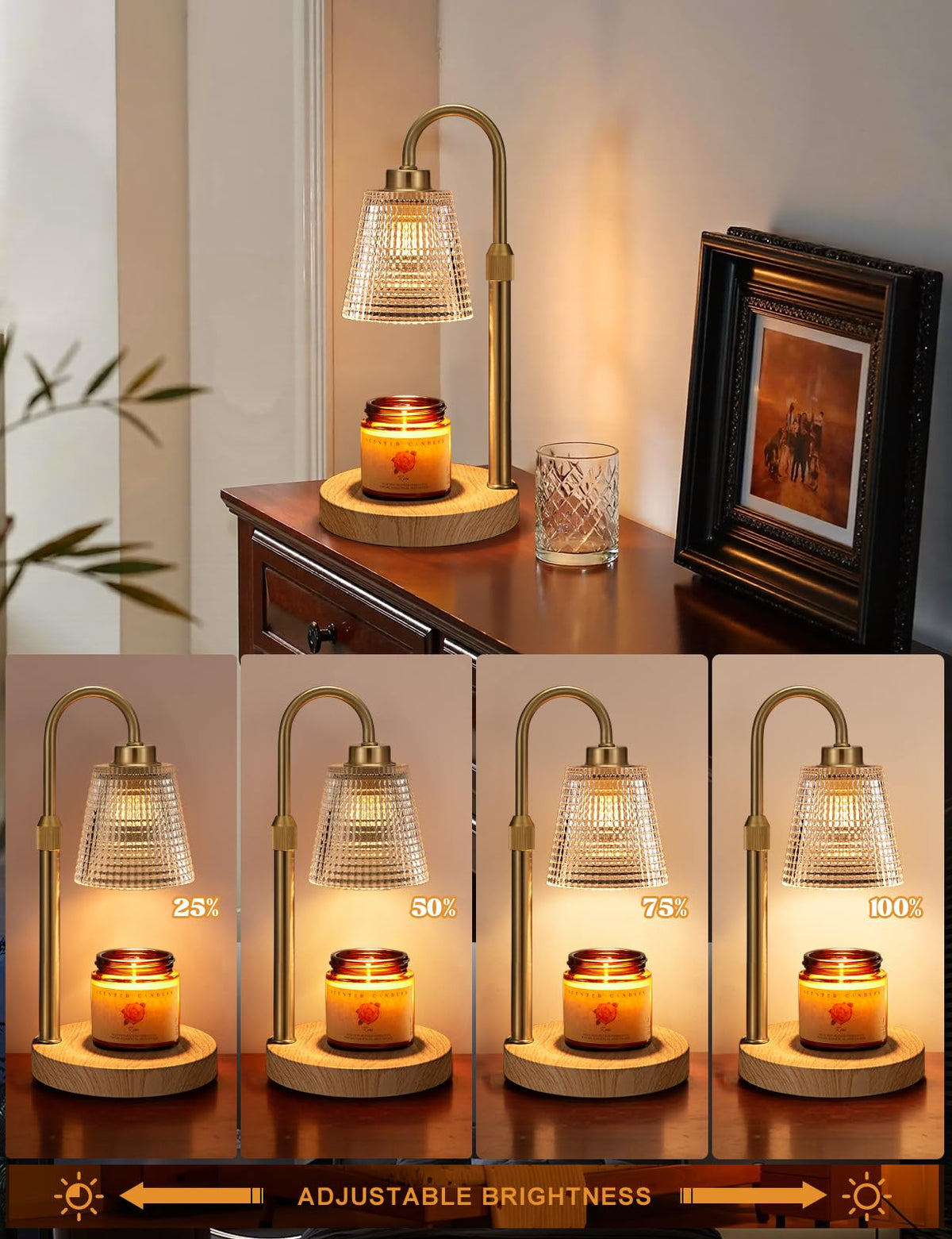 Candle Warmer Lamp with Timer Home Decor Birthday Gifts for Women