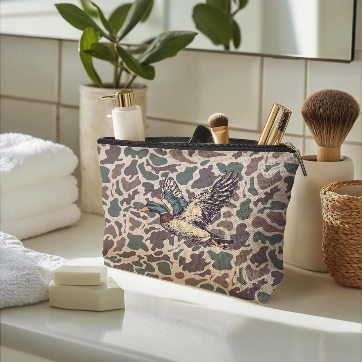 Mallard Duck Camo Makeup Bag