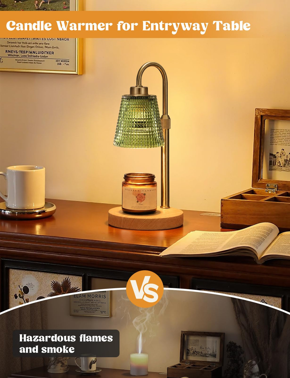 Candle Warmer Lamp with Timer Home Decor Birthday Gifts for Women