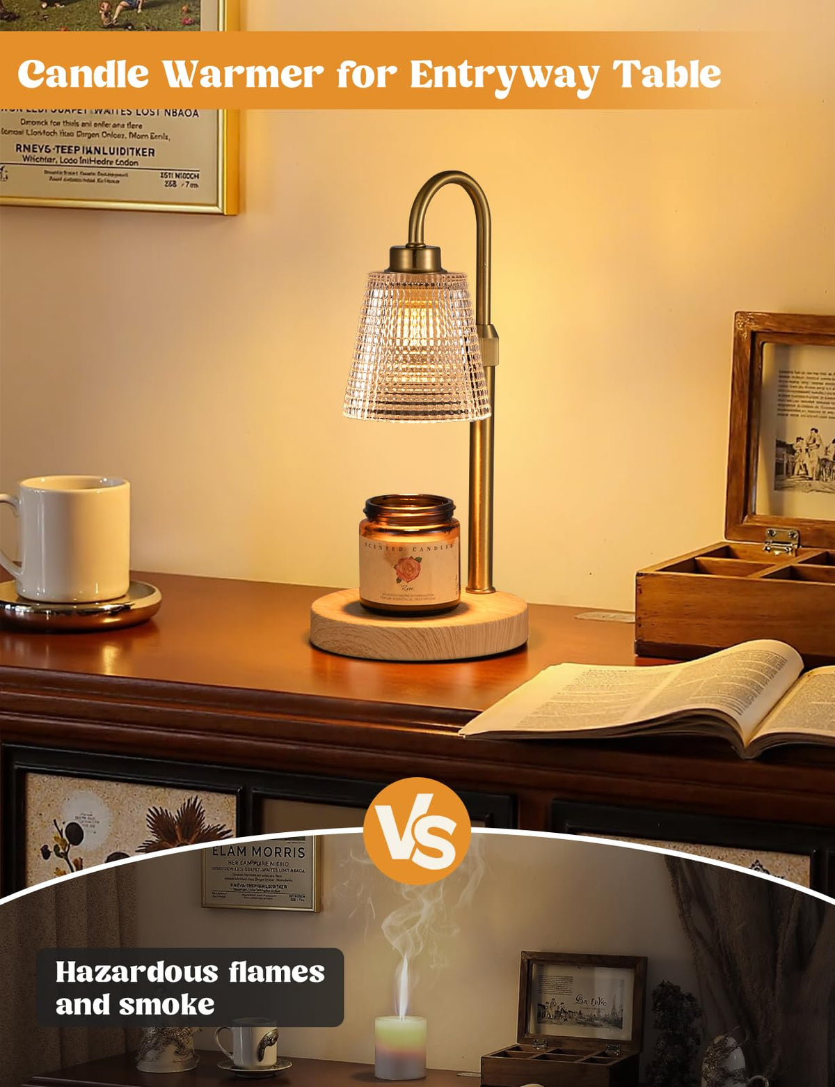 Candle Warmer Lamp with Timer Home Decor Birthday Gifts for Women
