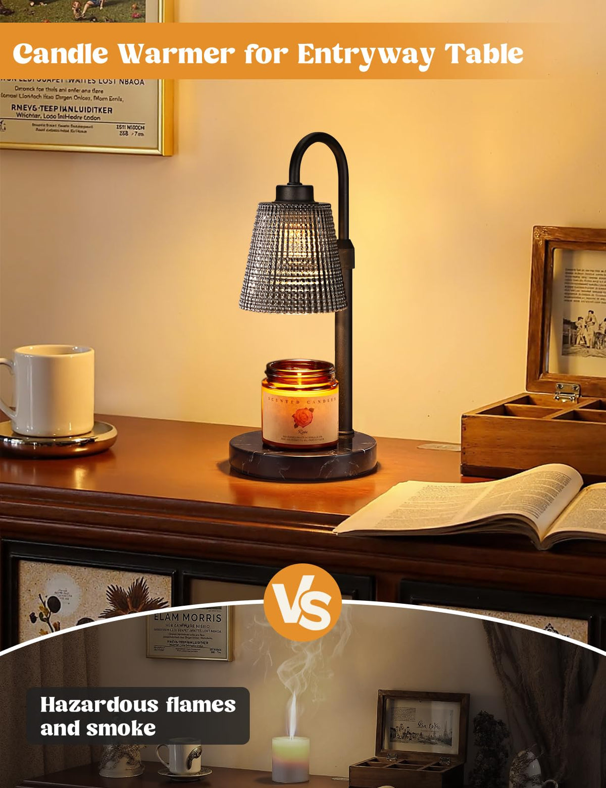 Candle Warmer Lamp with Timer Home Decor Birthday Gifts for Women