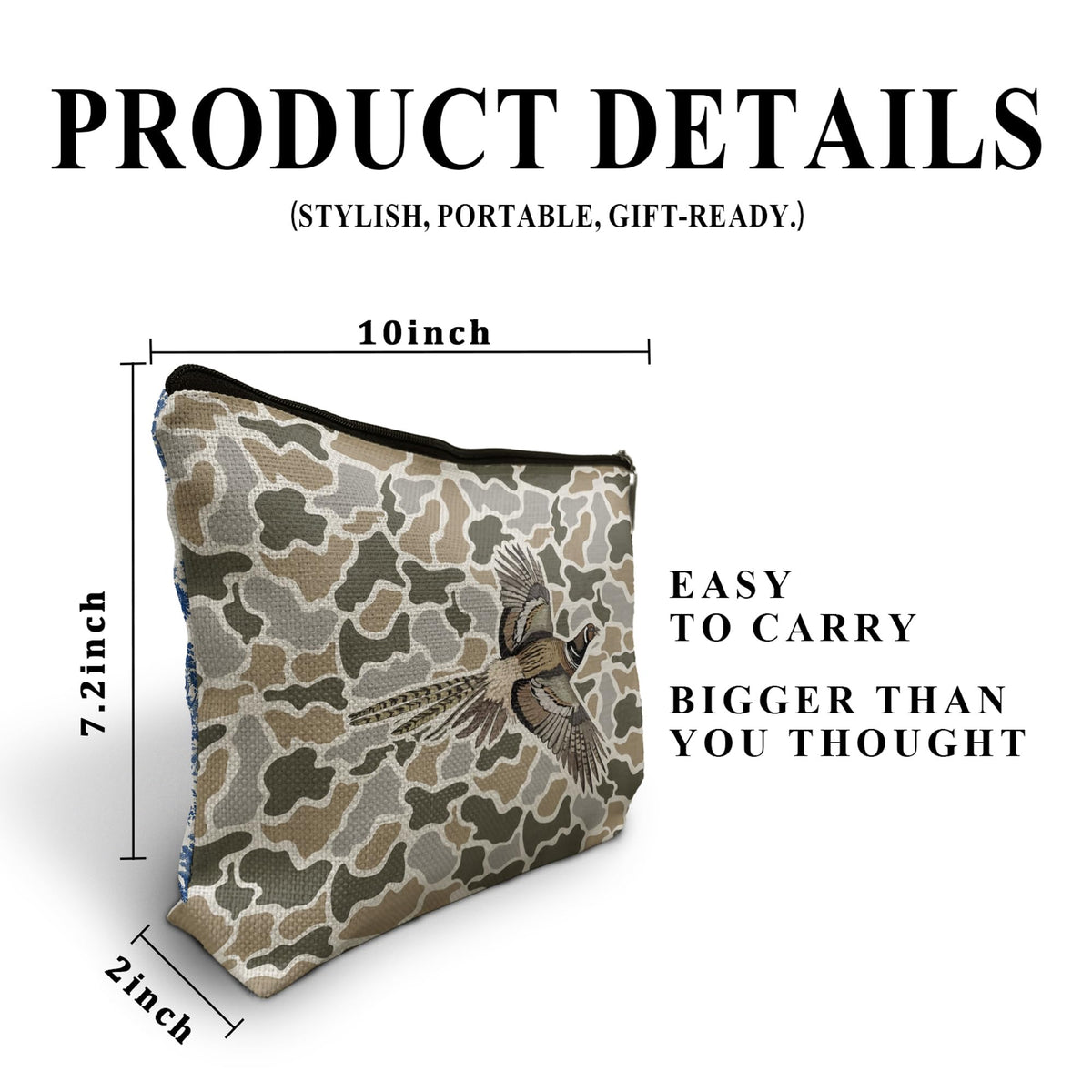Mallard Duck Camo Makeup Bag