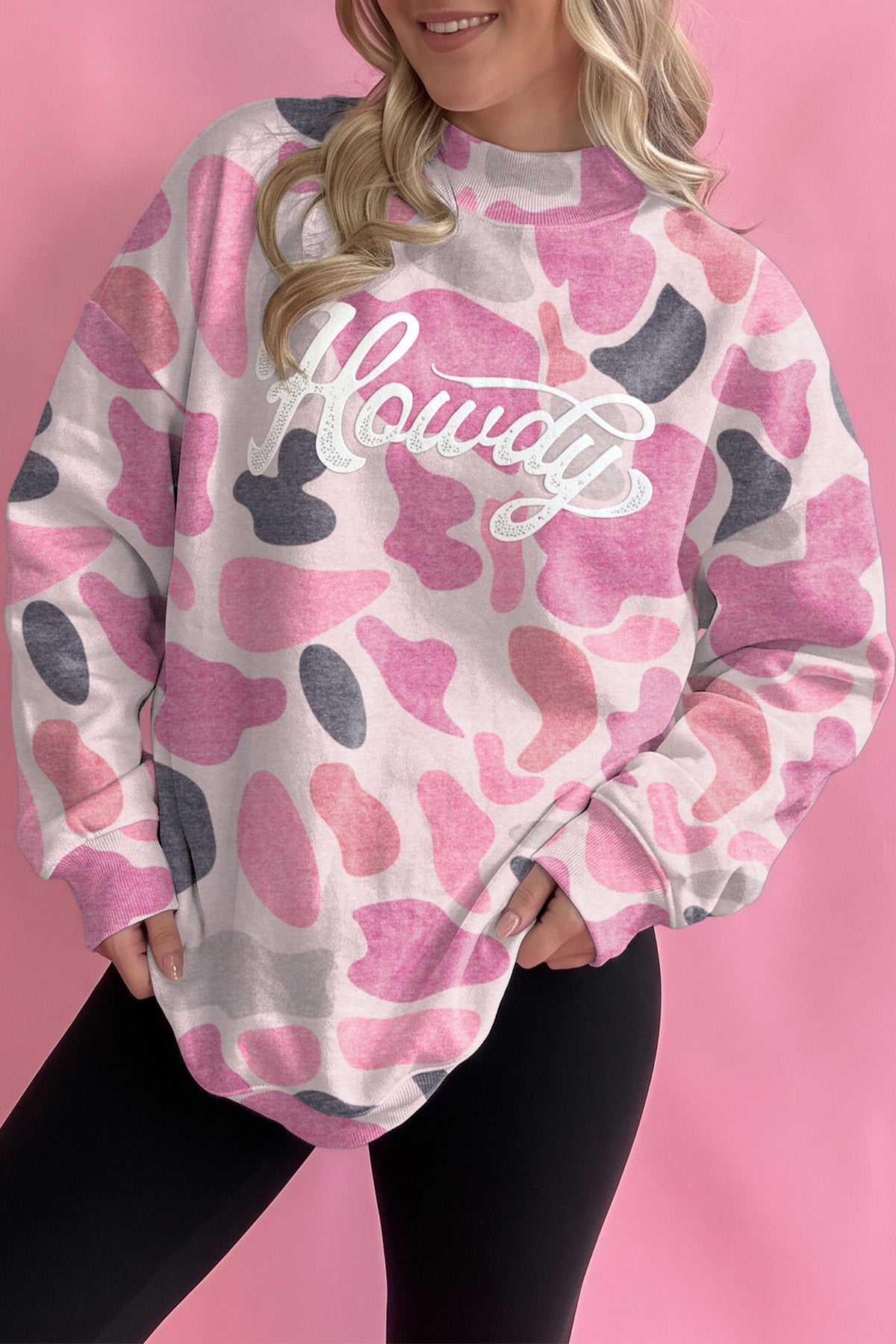 Howdy Camo Western Pullover Sweatshirt