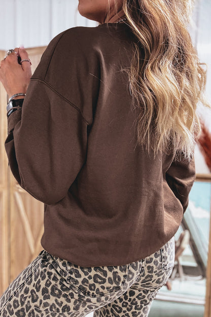 PRAY Floral Buffalo Plaid Western Pullover