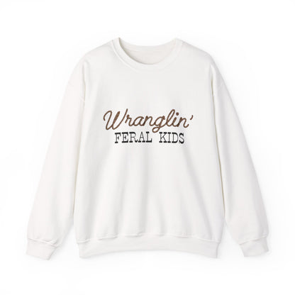 Women's Wranglin' Feral Kids Crew neck