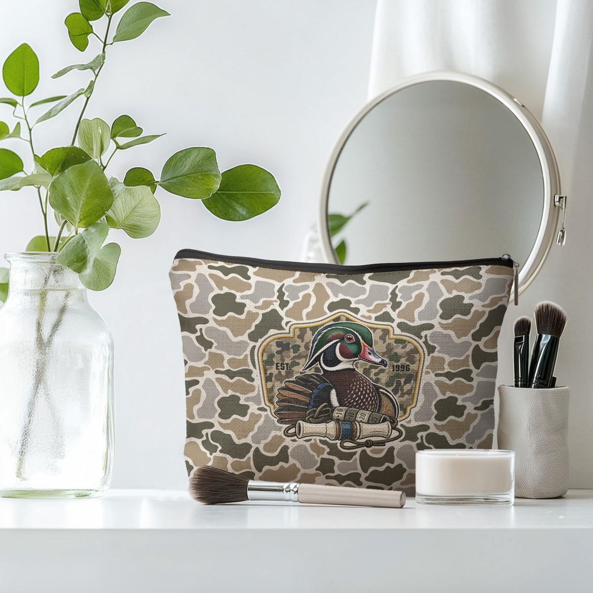 Mallard Duck Camo Makeup Bag