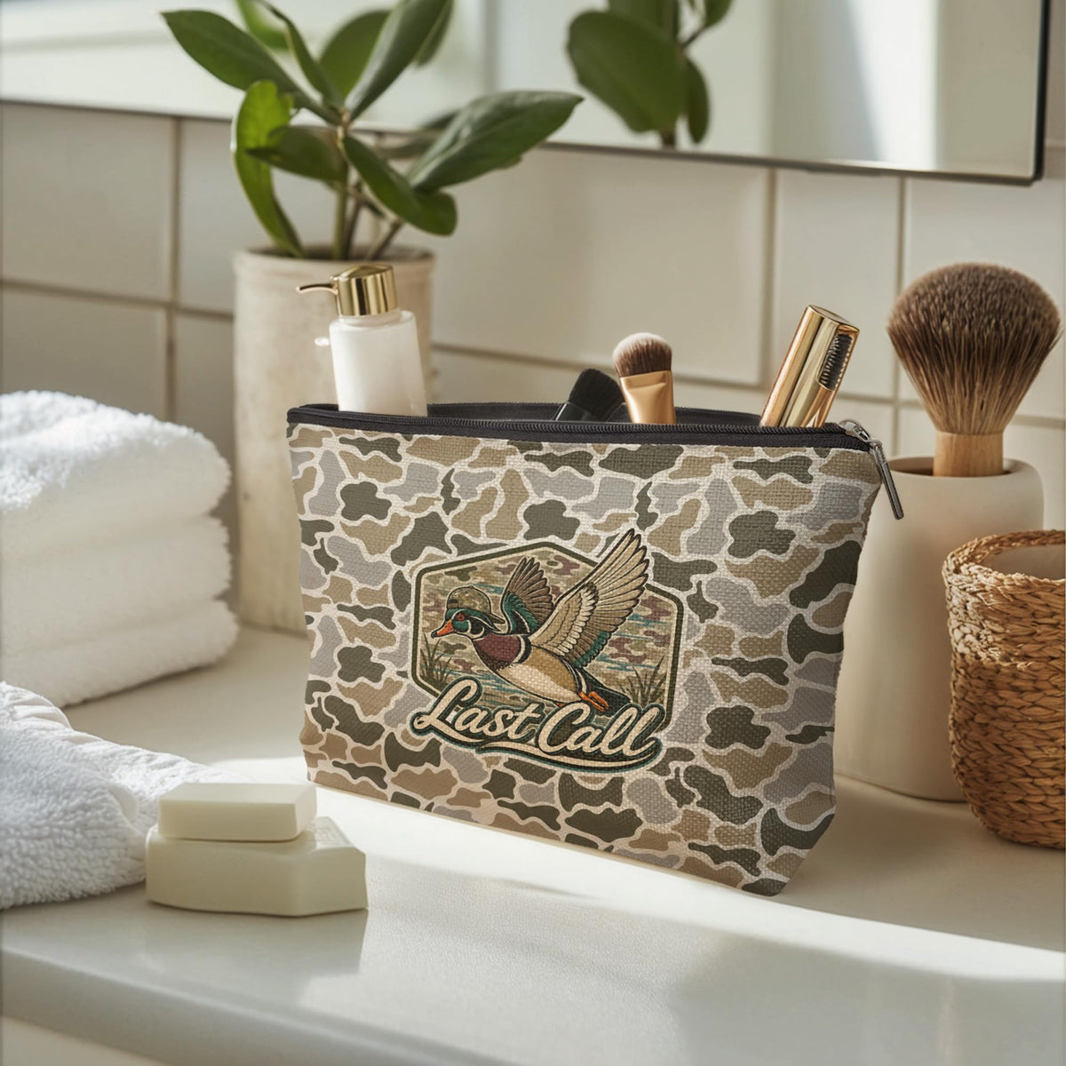 Mallard Duck Camo Makeup Bag