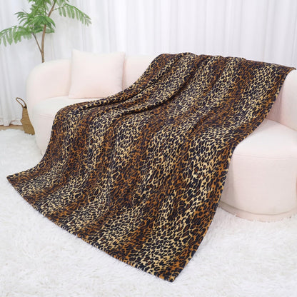 Cow Print Blanket for Couch Bed, Fuzzy Fleece Soft Blankets and Throws, Brown White Western Home Decor, All Season Cozy Birthday Gifts for Cow Lovers Women Men Girls Boys, 50x60 Inches