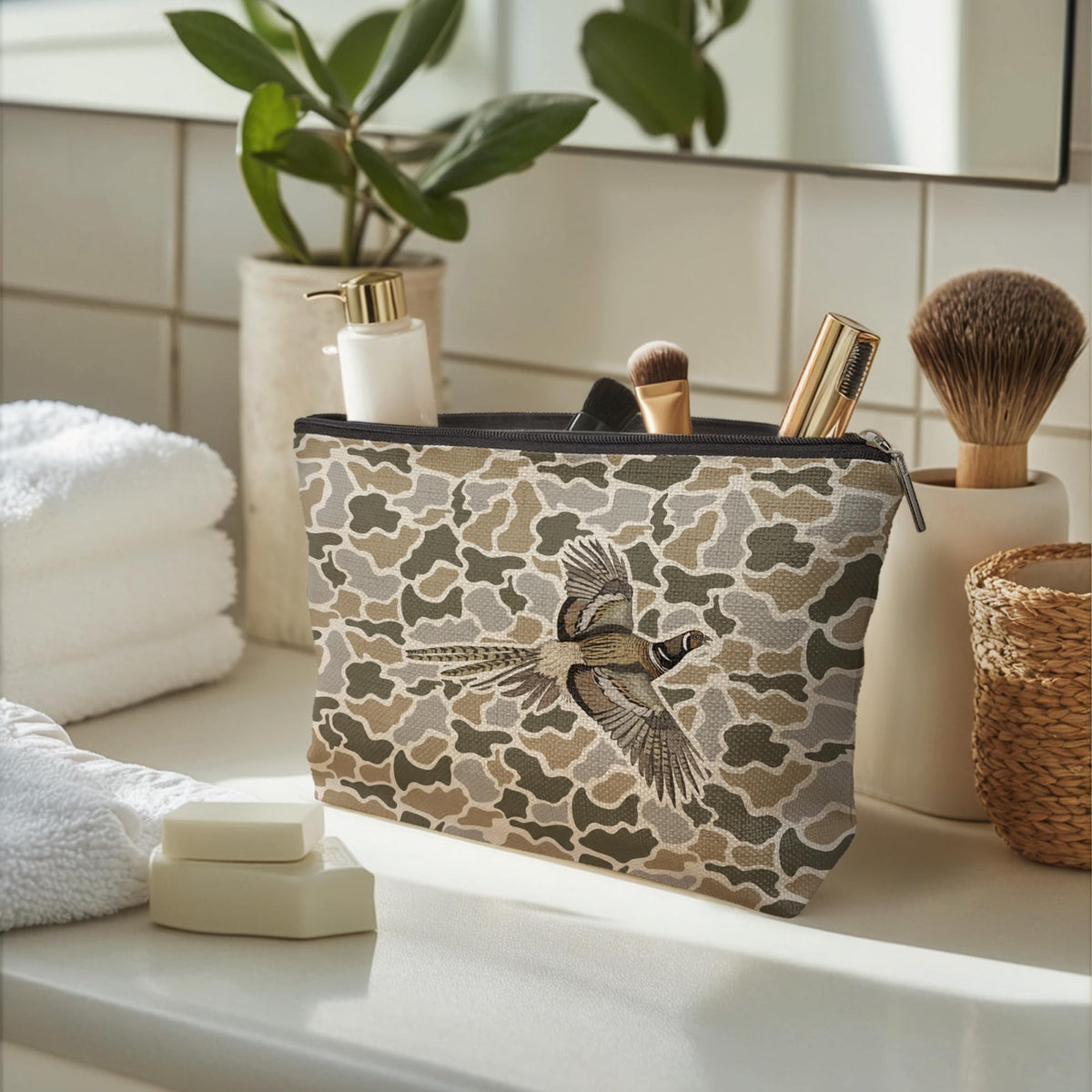 Mallard Duck Camo Makeup Bag
