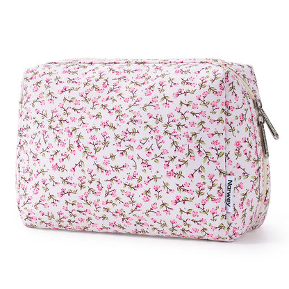 Narwey Makeup Bag Travel Toiletry Bag, Cosmetic Bag for Women Girls
