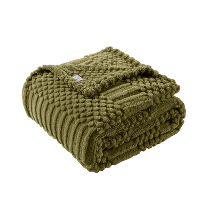 Rust Throw Blanket - Soft & Fluffy Fleece, Cute & Aesthetic, Perfect for Sofa, Couch, Chair, Bed, Living Room & Bedroom, All-Season Use, Plush & Cozy Decorative Blanket