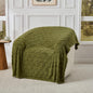 Rust Throw Blanket - Soft & Fluffy Fleece, Cute & Aesthetic, Perfect for Sofa, Couch, Chair, Bed, Living Room & Bedroom, All-Season Use, Plush & Cozy Decorative Blanket