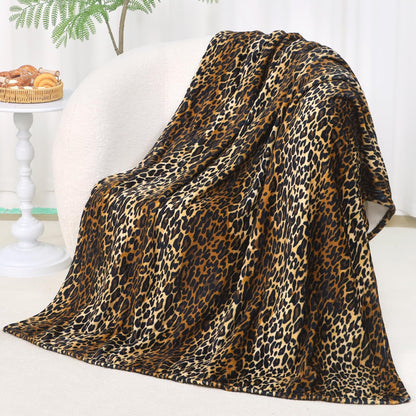 Cow Print Blanket for Couch Bed, Fuzzy Fleece Soft Blankets and Throws, Brown White Western Home Decor, All Season Cozy Birthday Gifts for Cow Lovers Women Men Girls Boys, 50x60 Inches