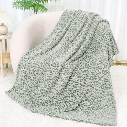 Cow Print Blanket for Couch Bed, Fuzzy Fleece Soft Blankets and Throws, Brown White Western Home Decor, All Season Cozy Birthday Gifts for Cow Lovers Women Men Girls Boys, 50x60 Inches