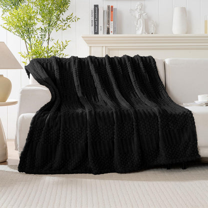 Rust Throw Blanket - Soft & Fluffy Fleece, Cute & Aesthetic, Perfect for Sofa, Couch, Chair, Bed, Living Room & Bedroom, All-Season Use, Plush & Cozy Decorative Blanket