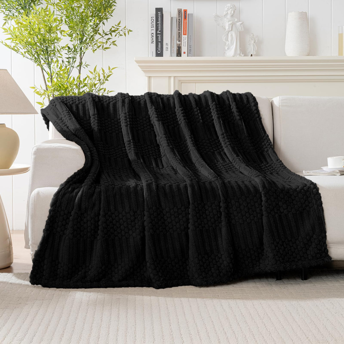 Rust Throw Blanket - Soft & Fluffy Fleece, Cute & Aesthetic, Perfect for Sofa, Couch, Chair, Bed, Living Room & Bedroom, All-Season Use, Plush & Cozy Decorative Blanket