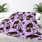 Cow Print Blanket for Couch Bed, Fuzzy Fleece Soft Blankets and Throws, Brown White Western Home Decor, All Season Cozy Birthday Gifts for Cow Lovers Women Men Girls Boys, 50x60 Inches