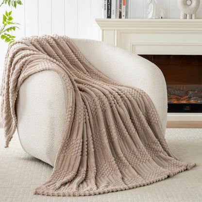 Rust Throw Blanket - Soft & Fluffy Fleece, Cute & Aesthetic, Perfect for Sofa, Couch, Chair, Bed, Living Room & Bedroom, All-Season Use, Plush & Cozy Decorative Blanket
