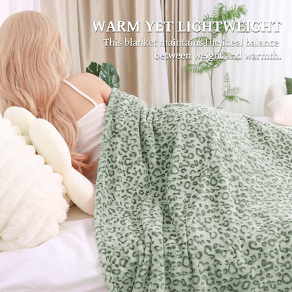 Cow Print Blanket for Couch Bed, Fuzzy Fleece Soft Blankets and Throws, Brown White Western Home Decor, All Season Cozy Birthday Gifts for Cow Lovers Women Men Girls Boys, 50x60 Inches