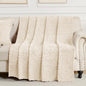 Rust Throw Blanket - Soft & Fluffy Fleece, Cute & Aesthetic, Perfect for Sofa, Couch, Chair, Bed, Living Room & Bedroom, All-Season Use, Plush & Cozy Decorative Blanket