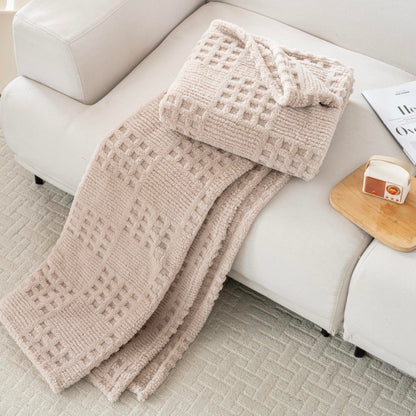 Rust Throw Blanket - Soft & Fluffy Fleece, Cute & Aesthetic, Perfect for Sofa, Couch, Chair, Bed, Living Room & Bedroom, All-Season Use, Plush & Cozy Decorative Blanket